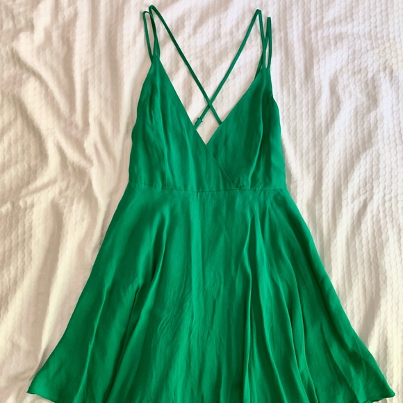 Forever 21 green mini dress - Picture 1 of 7
